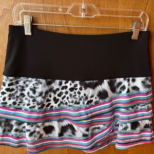 Lucky In Love Snow Leopard Tennis Skort